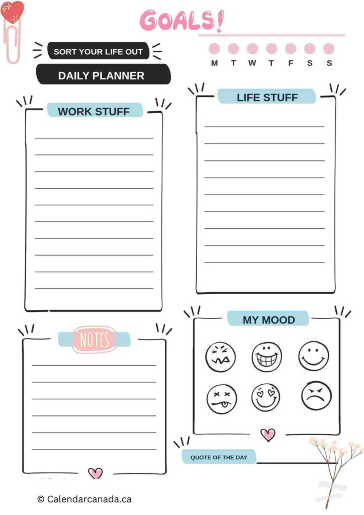 Daily Planner Template 3